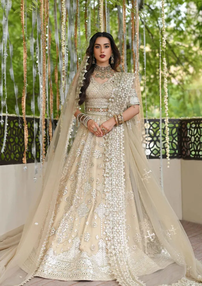 Qalamkar Wedding Formals QS24 06 Roop Singhar Luxury Lawn Collection - Image 7