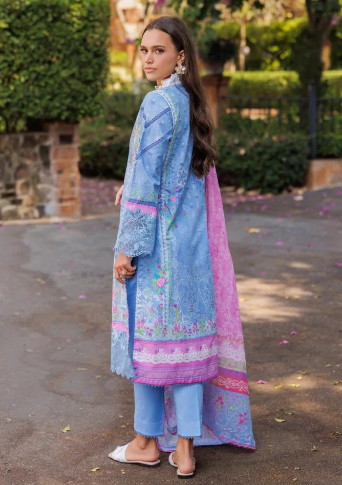 Raj Bari Floral Symphony RNF25 02 Nissa Luxury Lawn Collection - Image 2
