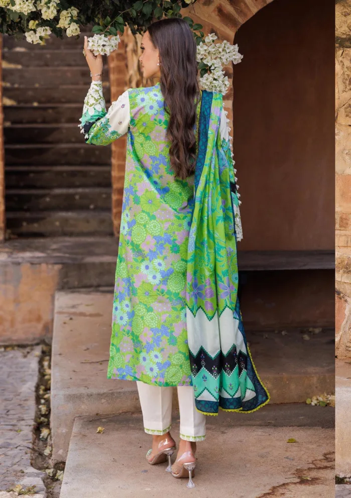 Raj Bari Floral Symphony RNF25 04 Nissa Luxury Lawn Collection - Image 2