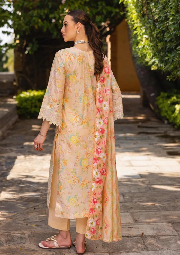 Raj Bari Floral Symphony RNF25 05 Nissa Luxury Lawn Collection - Image 2