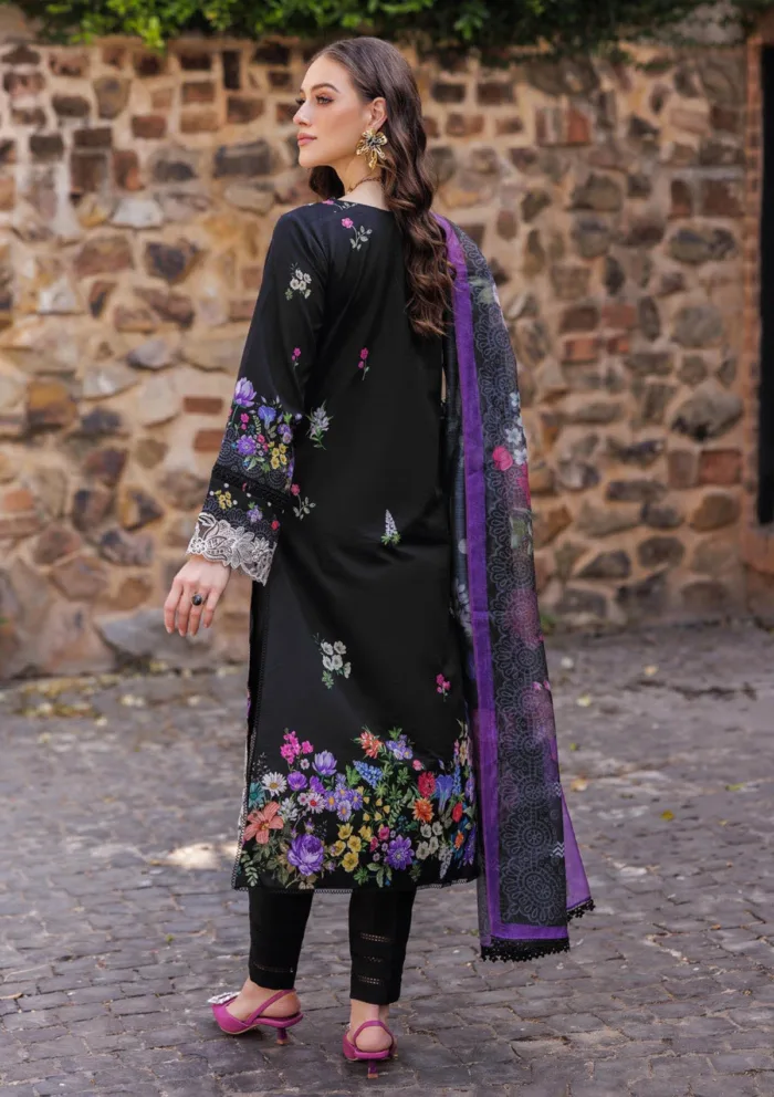 Raj Bari Floral Symphony RNF25 08 Nissa Luxury Lawn Collection - Image 2