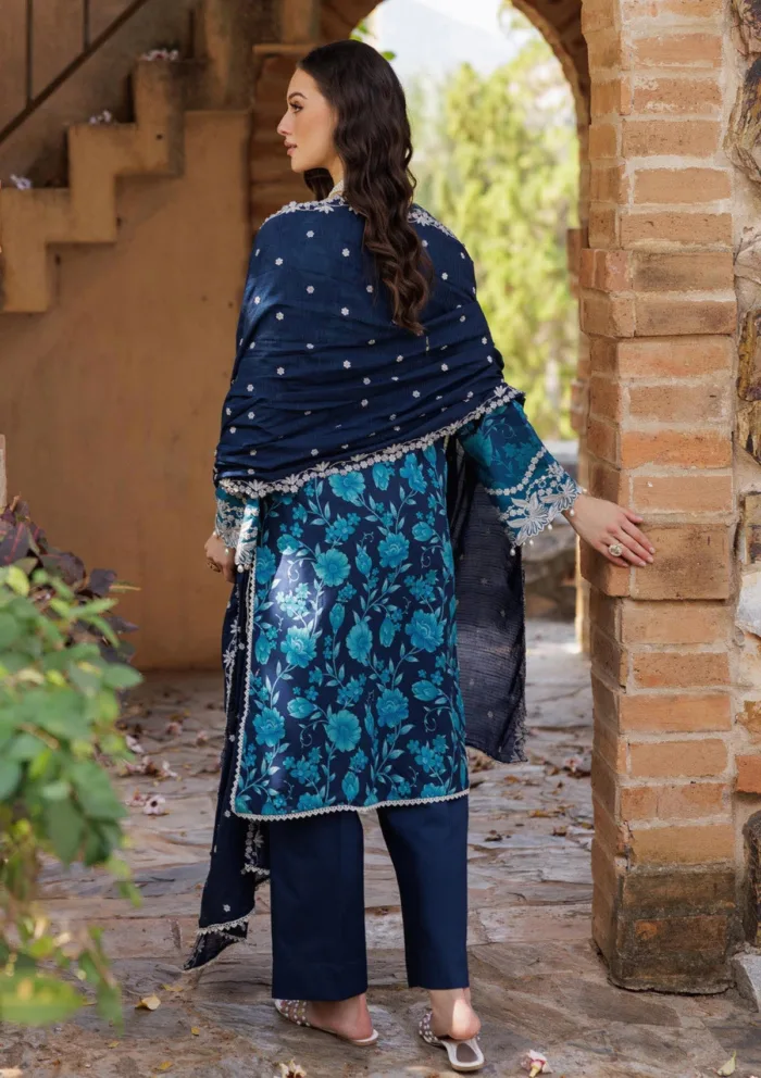 Raj Bari Floral Symphony RNF25 12 Nissa Luxury Lawn Collection - Image 2