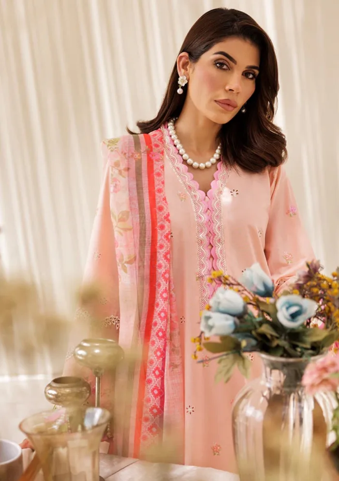 Rajbari D 03 Nissa Chikankari Edition S/S 25 Luxury Lawn Collection - Image 4