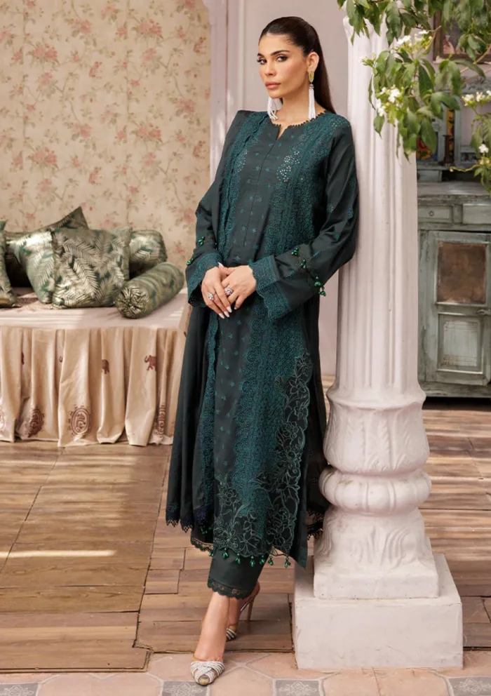 Rajbari D 05 Nissa Chikankari Edition S/S 25 Luxury Lawn Collection - Image 6