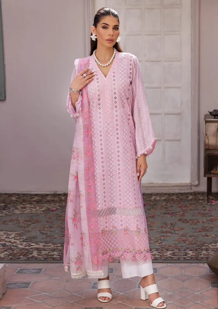 Rajbari D 06 Nissa Chikankari Edition S/S 25 Luxury Lawn Collection - Image 3