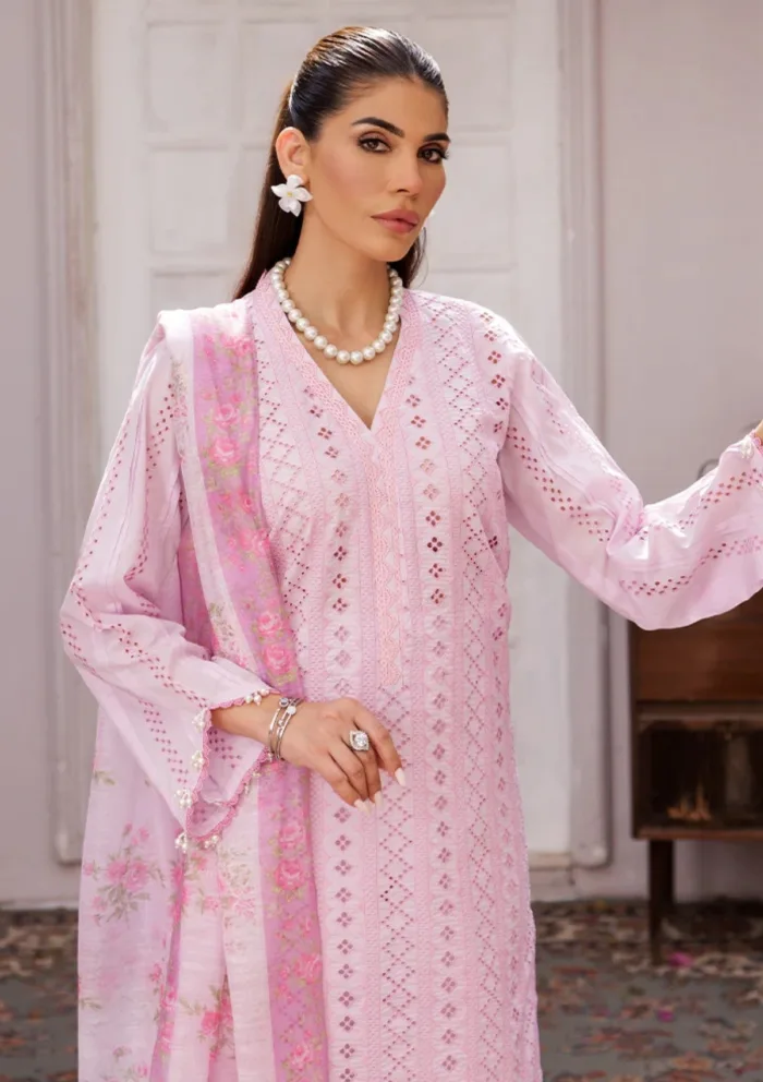 Rajbari D 06 Nissa Chikankari Edition S/S 25 Luxury Lawn Collection - Image 4