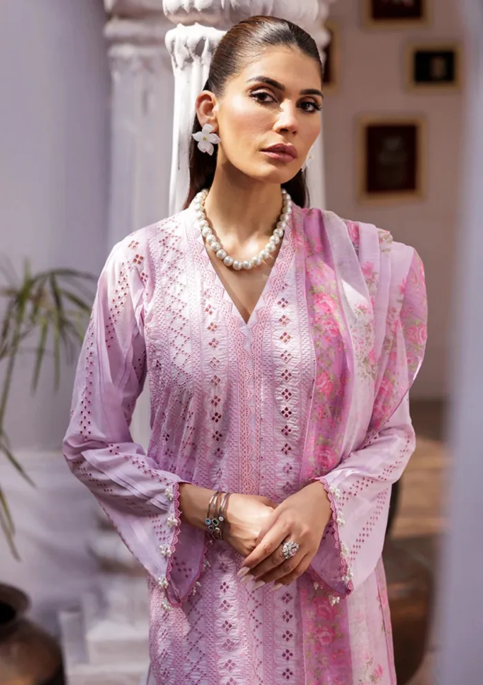Rajbari D 06 Nissa Chikankari Edition S/S 25 Luxury Lawn Collection - Image 6