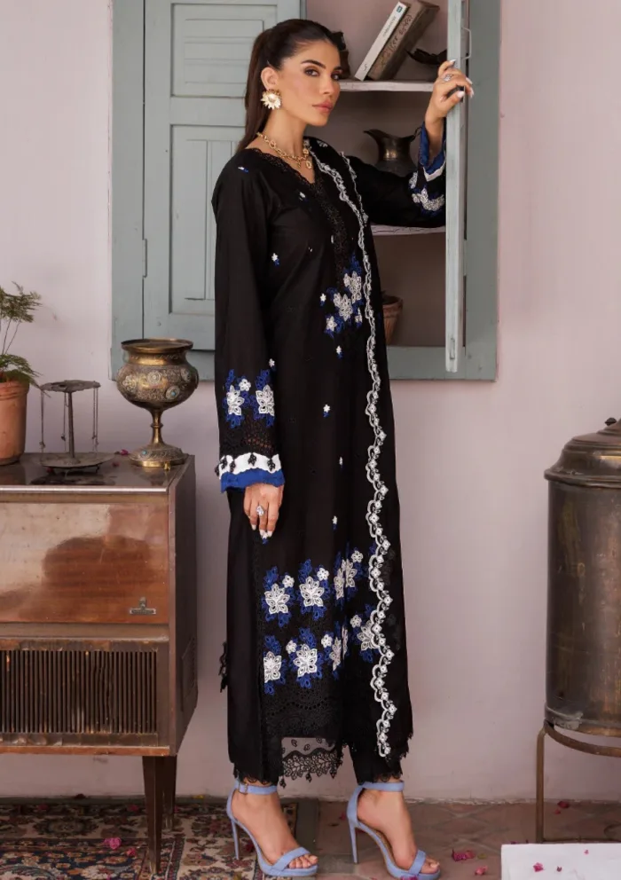 Rajbari D 08 Nissa Chikankari Edition S/S 25 Luxury Lawn Collection - Image 4
