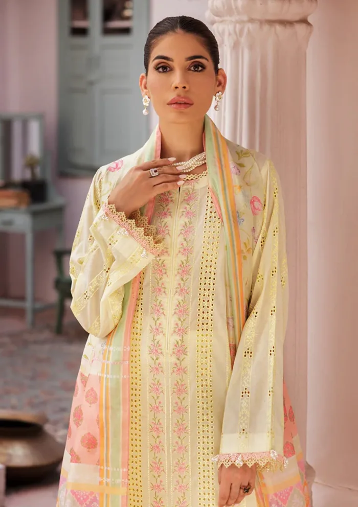 Rajbari D 09 Nissa Chikankari Edition S/S 25 Luxury Lawn Collection - Image 2