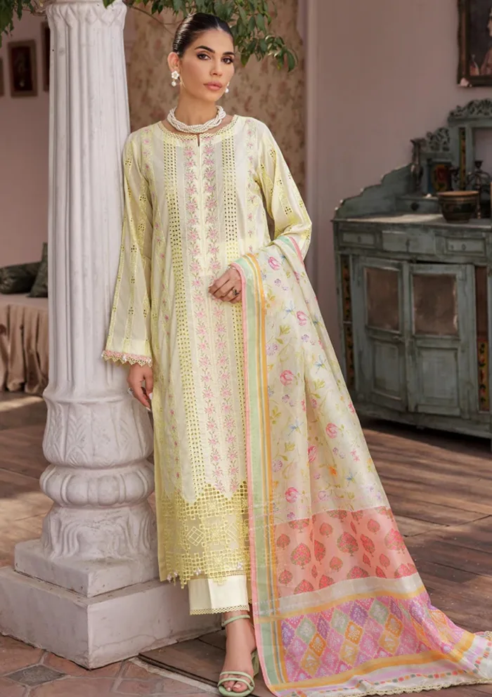 Rajbari D 09 Nissa Chikankari Edition S/S 25 Luxury Lawn Collection - Image 3