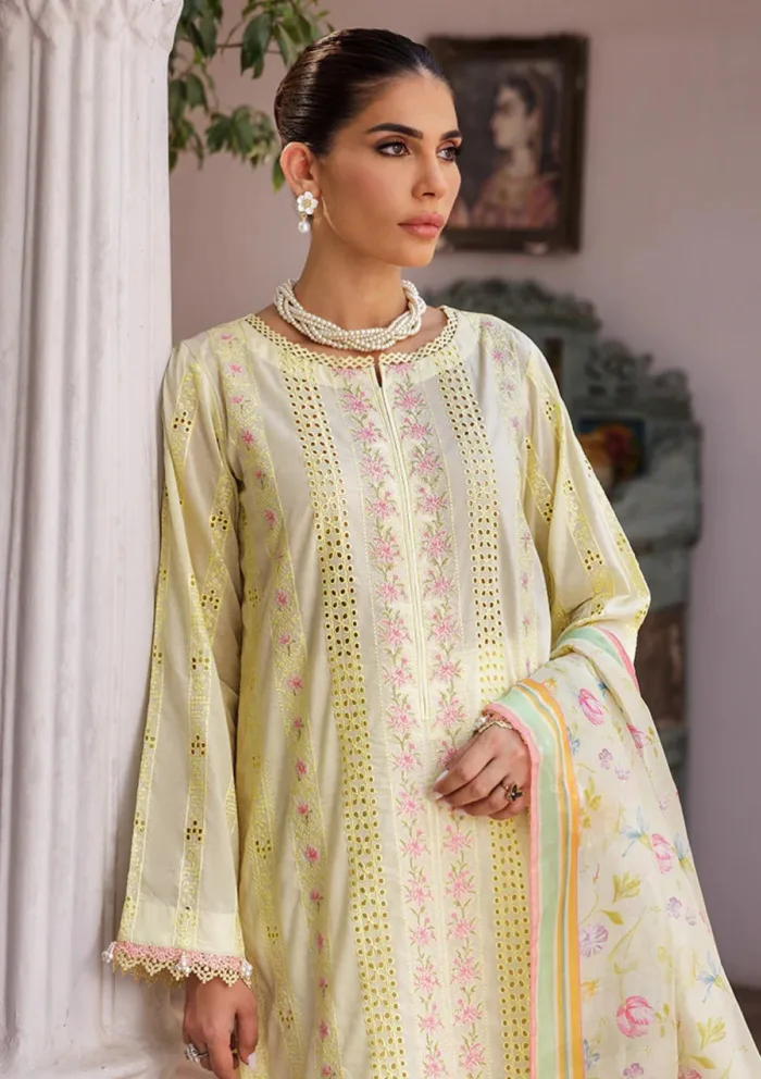 Rajbari D 09 Nissa Chikankari Edition S/S 25 Luxury Lawn Collection - Image 4