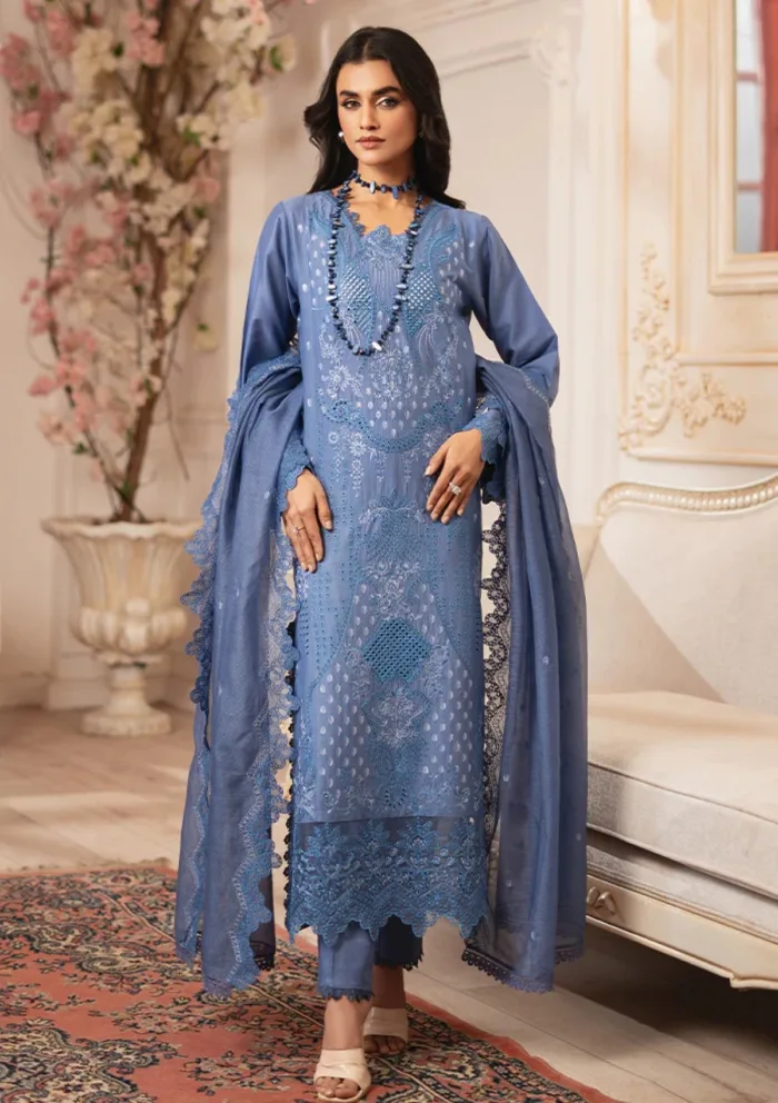 Rajbari D 11 Nissa Chikankari Edition S/S 25 Luxury Lawn Collection - Image 3