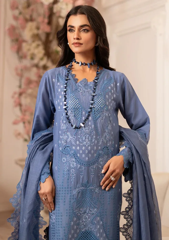 Rajbari D 11 Nissa Chikankari Edition S/S 25 Luxury Lawn Collection - Image 4
