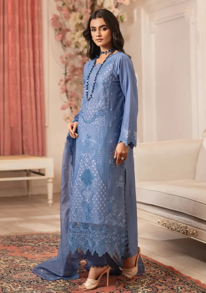 Rajbari D 11 Nissa Chikankari Edition S/S 25 Luxury Lawn Collection - Image 5
