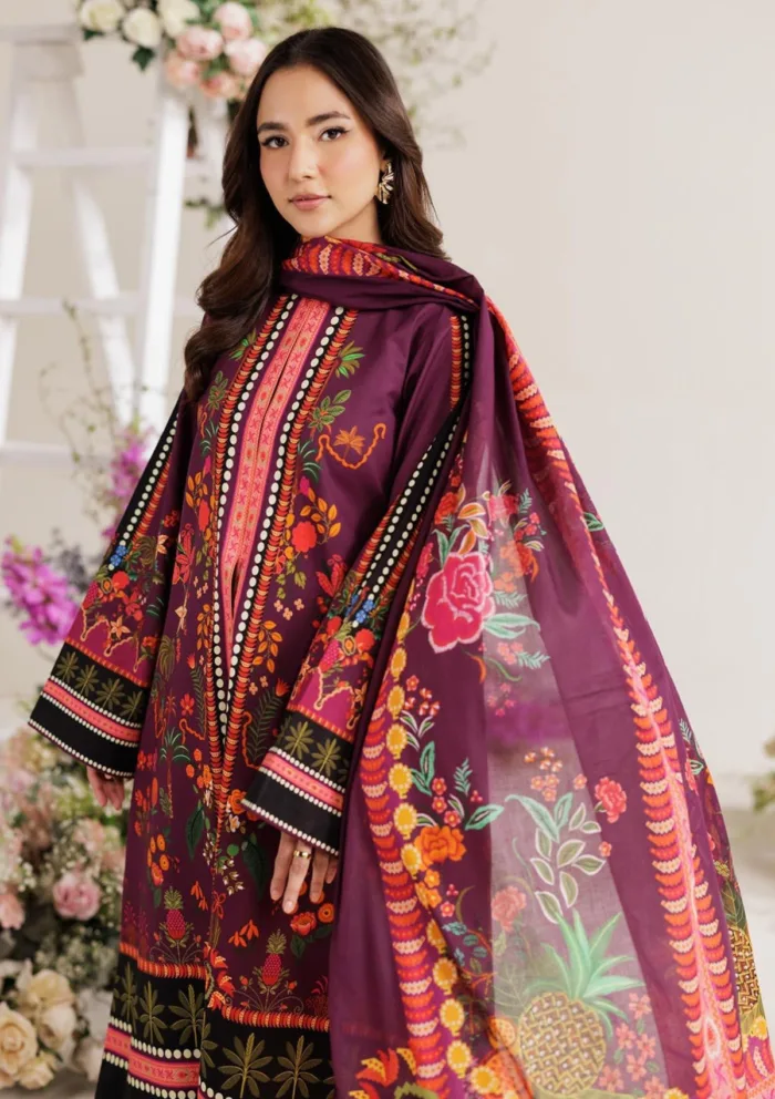 Rajbari Summer Prints Exclusive RSP 03 Amal Luxury Lawn Collection - Image 2