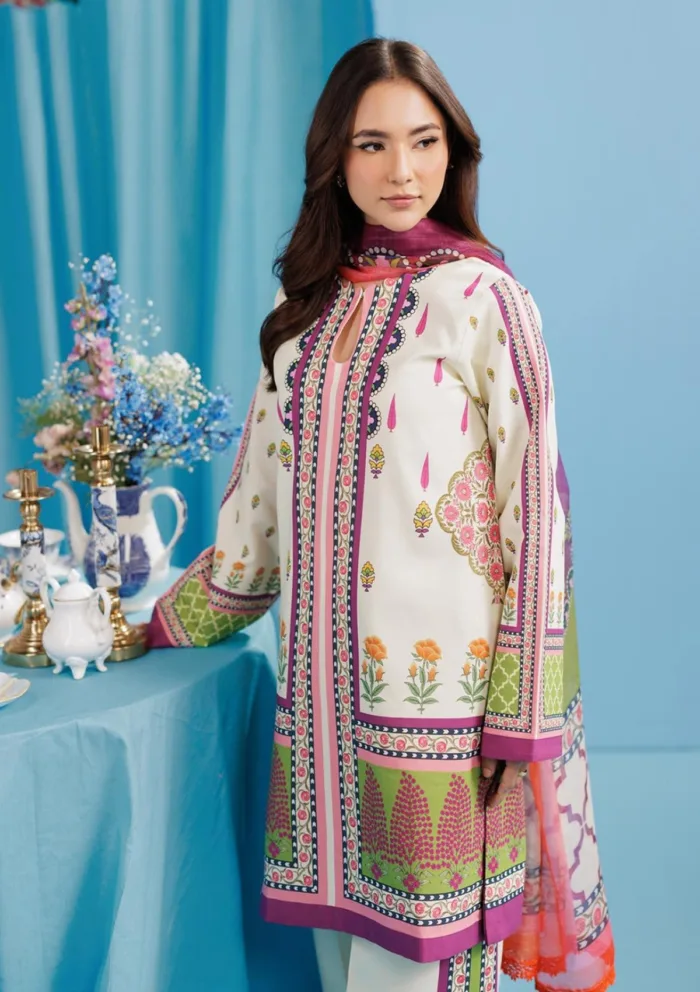 Rajbari Summer Prints Exclusive RSP 04 Amal Luxury Lawn Collection - Image 3
