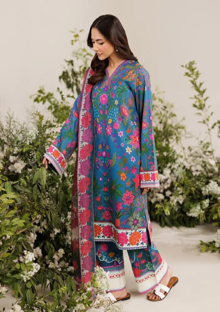 Rajbari Summer Prints Exclusive RSP 05 Amal Luxury Lawn Collection - Image 4