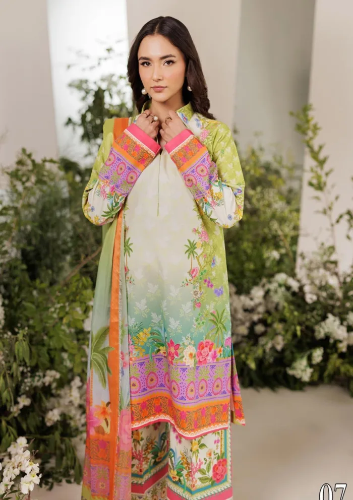 Rajbari Summer Prints Exclusive RSP 07 Amal Luxury Lawn Collection - Image 4
