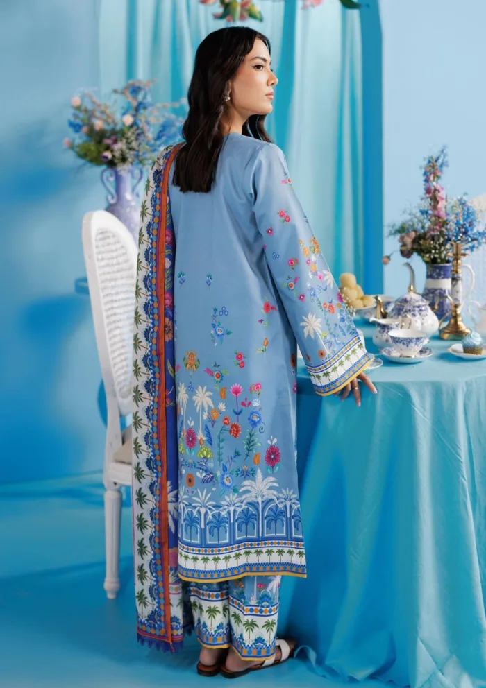 Rajbari Summer Prints Exclusive RSP 08 Amal Luxury Lawn Collection - Image 3