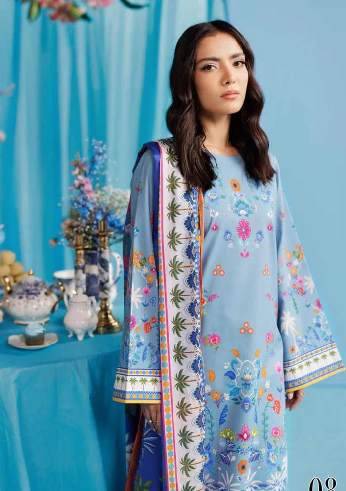 Rajbari Summer Prints Exclusive RSP 08 Amal Luxury Lawn Collection - Image 4