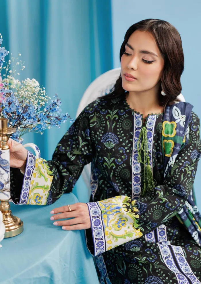 Rajbari Summer Prints Exclusive RSP 09 Amal Luxury Lawn Collection - Image 3