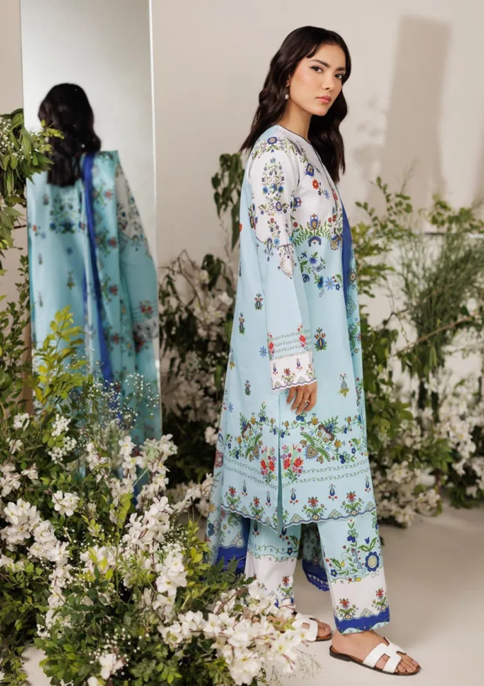 Rajbari Summer Prints Exclusive RSP 10 Amal Luxury Lawn Collection - Image 3