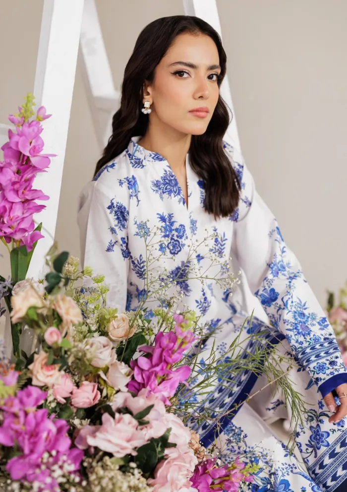 Rajbari Summer Prints Exclusive RSP 12 Amal Luxury Lawn Collection - Image 2