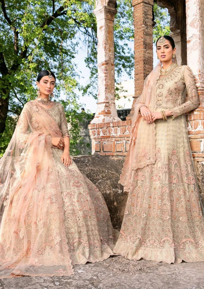 Ramsha H 202 Wedding Luxury Lawn Collection - Image 5