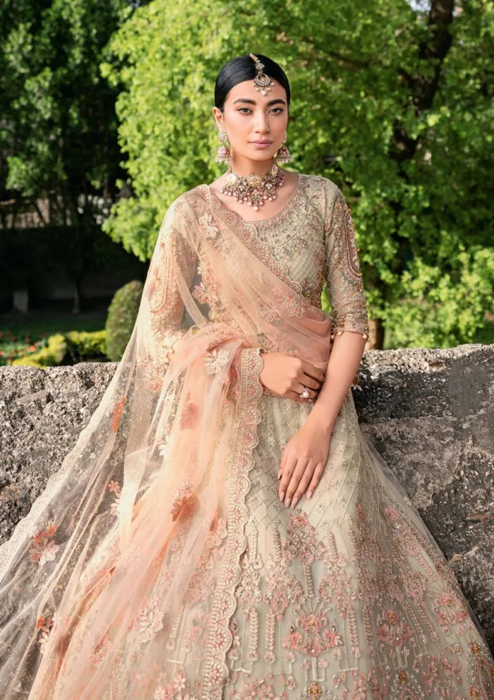 Ramsha H 202 Wedding Luxury Lawn Collection - Image 6
