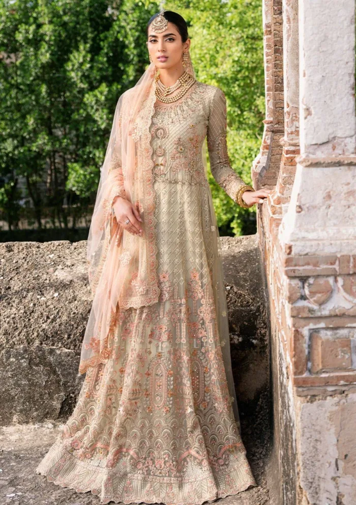 Ramsha H 202 Wedding Luxury Lawn Collection - Image 7