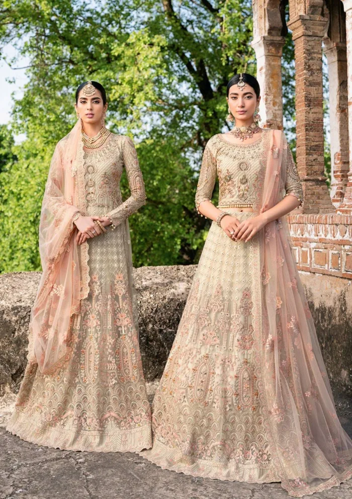 Ramsha H 202 Wedding Luxury Lawn Collection - Image 10