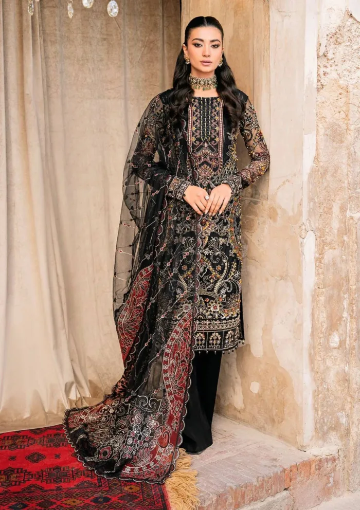 Ramsha H 205 Wedding Luxury Lawn Collection - Image 3