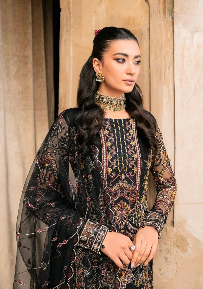 Ramsha H 205 Wedding Luxury Lawn Collection - Image 4