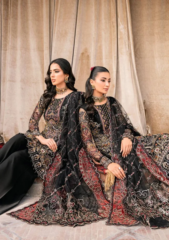 Ramsha H 205 Wedding Luxury Lawn Collection - Image 7