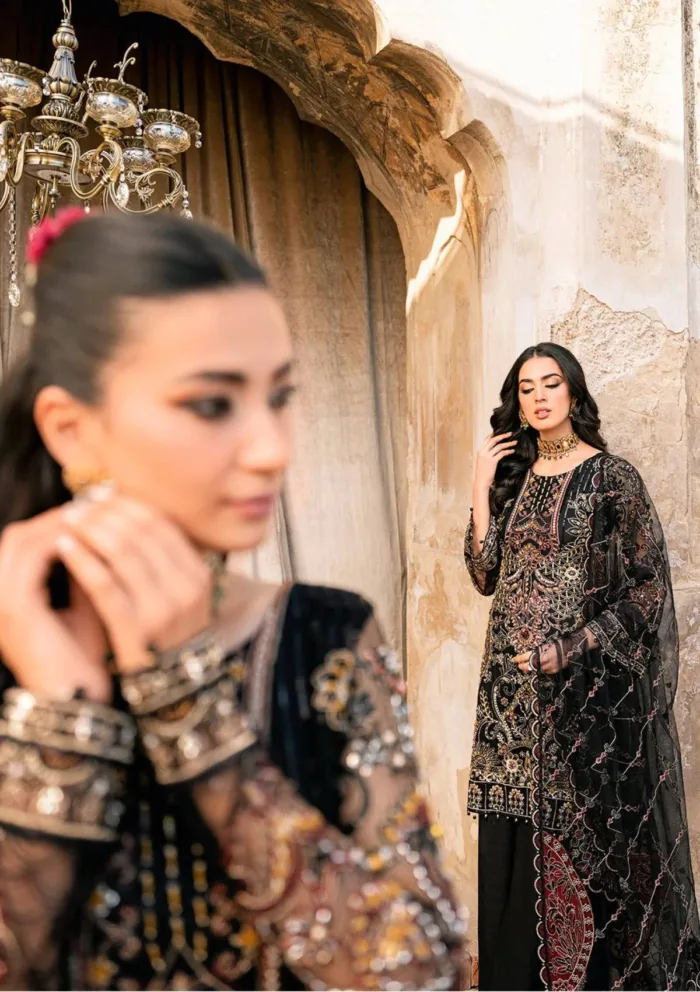 Ramsha H 205 Wedding Luxury Lawn Collection - Image 8