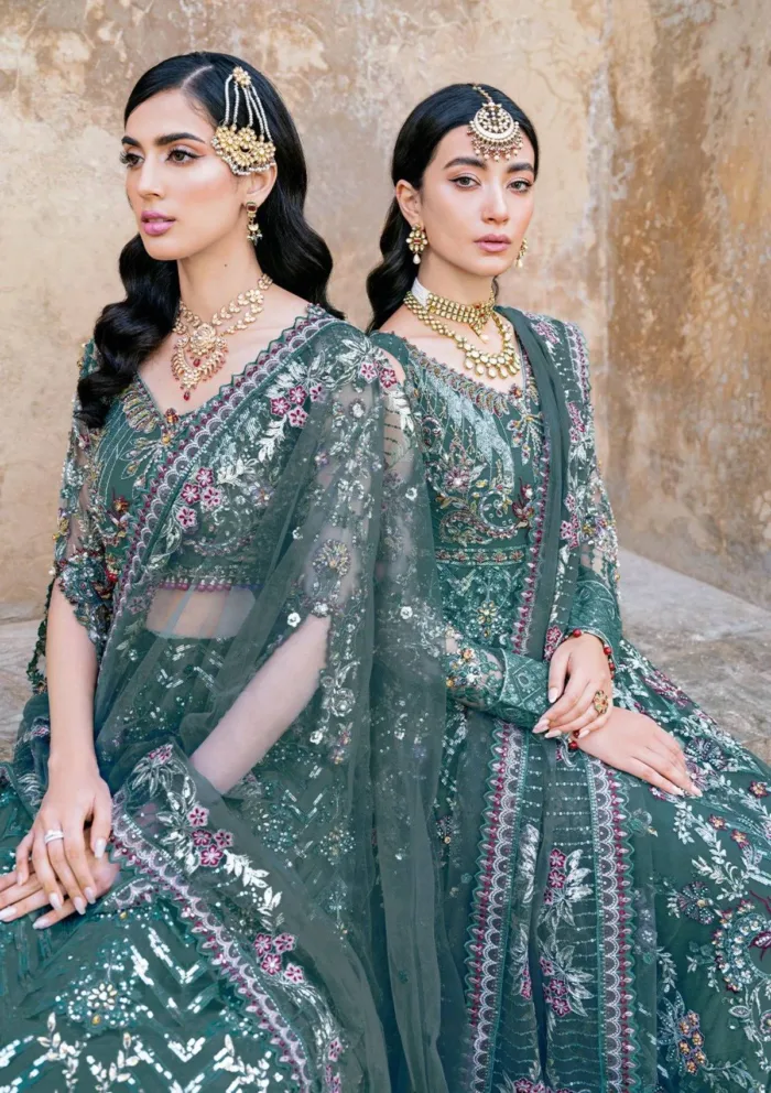 Ramsha H 208 Wedding Luxury Lawn Collection - Image 6