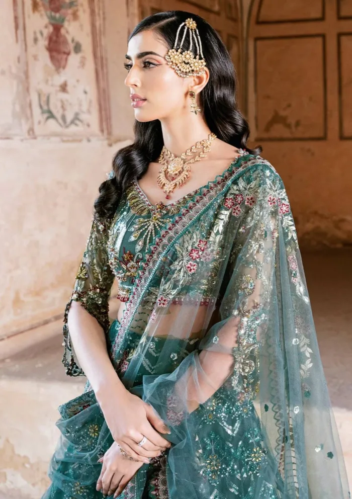 Ramsha H 208 Wedding Luxury Lawn Collection - Image 8