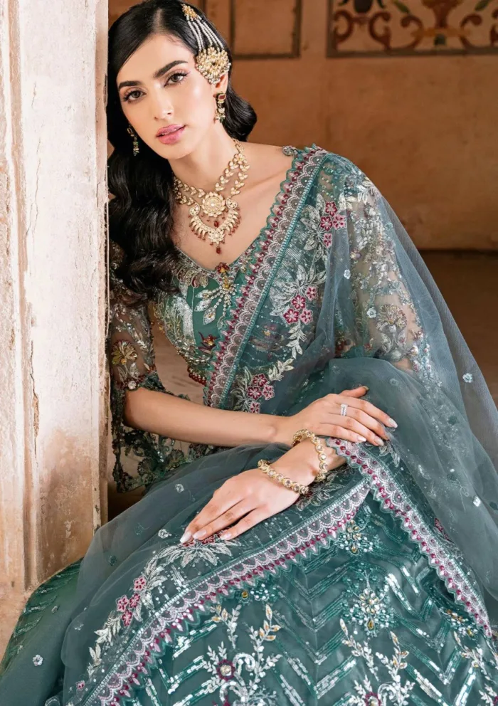 Ramsha H 208 Wedding Luxury Lawn Collection - Image 9