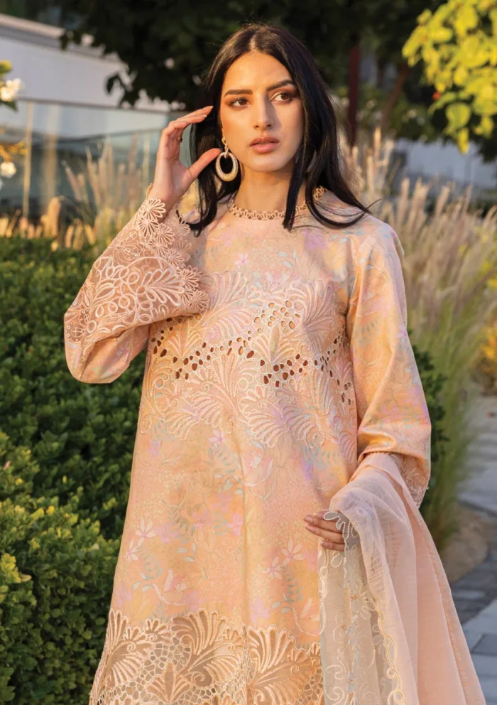 Rang Rasiya Summer Edit 25 RRC 04 Zinnia Carnation Luxury Lawn Collection - Image 2
