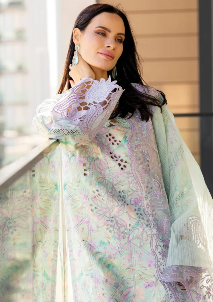 Rang Rasiya Summer Edit 25 RRC 07 Isabella Carnation Luxury Lawn Collection - Image 2