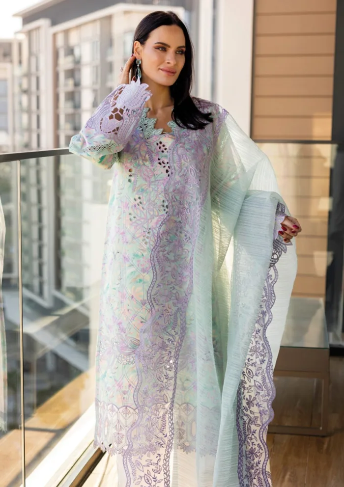 Rang Rasiya Summer Edit 25 RRC 07 Isabella Carnation Luxury Lawn Collection - Image 4