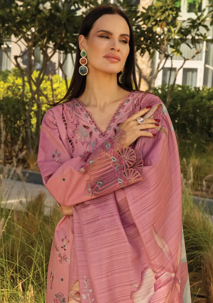 Rang Rasiya Summer Edit 25 RRC 09 Orchid Carnation Luxury Lawn Collection - Image 2