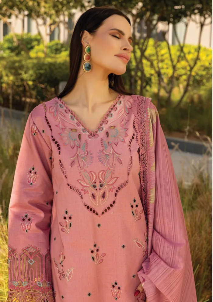 Rang Rasiya Summer Edit 25 RRC 09 Orchid Carnation Luxury Lawn Collection - Image 3