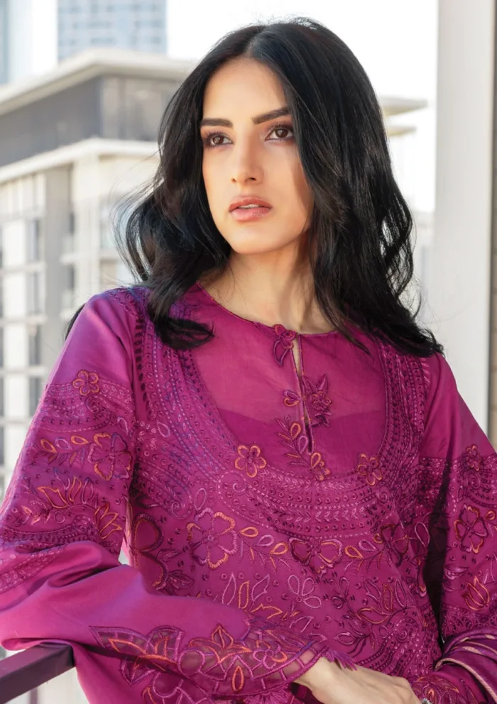 Rang Rasiya Summer Edit 25 RRC 10 Mahra Carnation Luxury Lawn Collection - Image 3