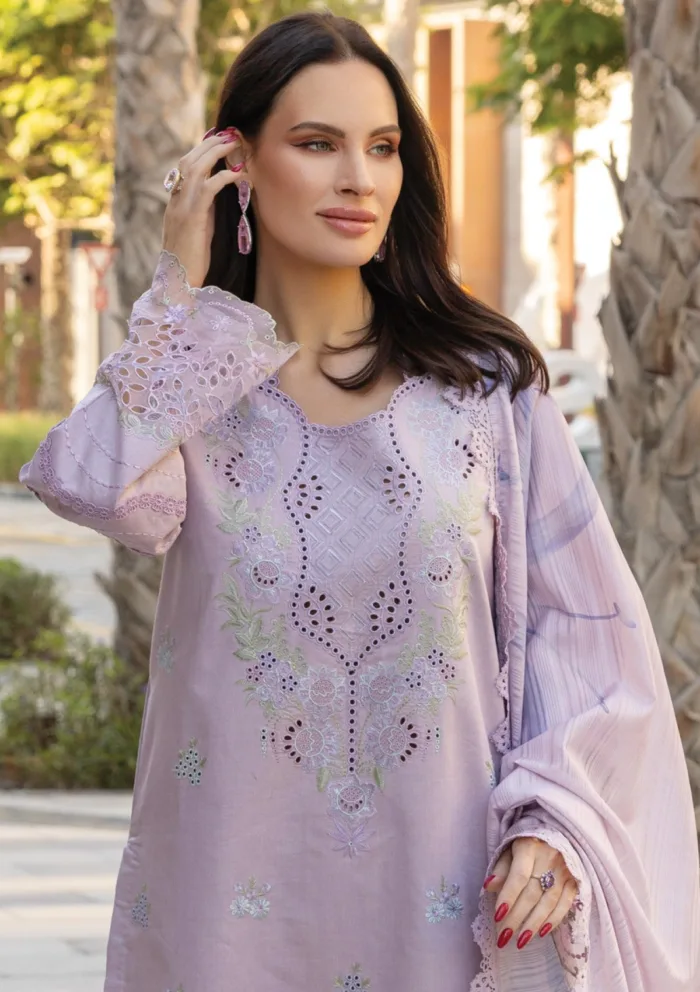 Rang Rasiya Summer Edit 25 RRC 12 Amelia Carnation Luxury Lawn Collection - Image 2