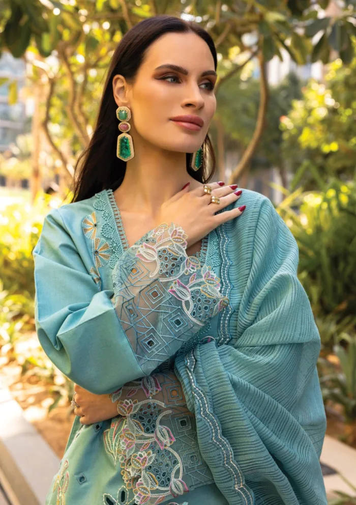 Rang Rasiya Summer Edit 25 RRC 14 Ariana Carnation Luxury Lawn Collection - Image 3