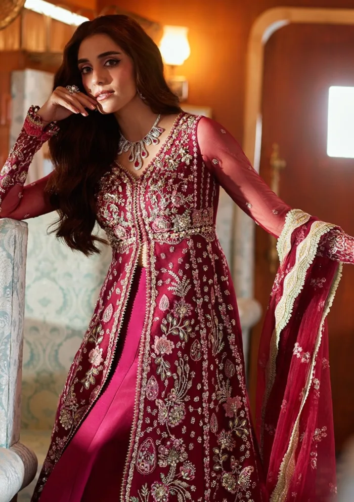 Republic Womenswear D 1 Silene Pieno De Verde Luxury Lawn Collection - Image 2