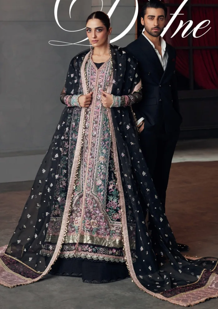 Republic Womenswear D 4 Dafne Pieno De Verde Luxury Lawn Collection - Image 3