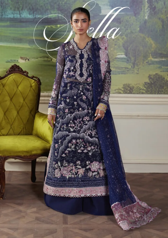 Republic Womenswear D 7 Stella Pieno De Verde Luxury Lawn Collection - Image 2