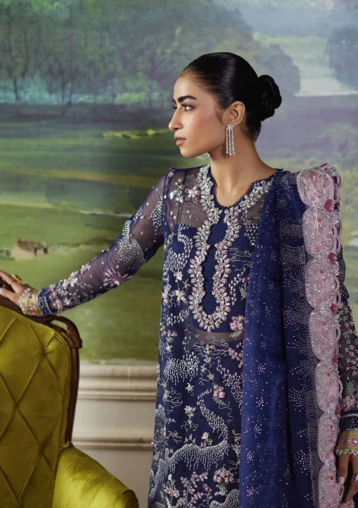 Republic Womenswear D 7 Stella Pieno De Verde Luxury Lawn Collection - Image 3